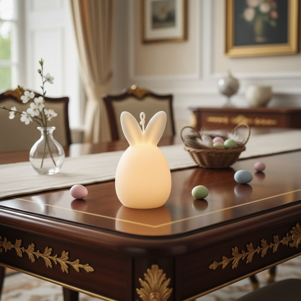 Bunny Shaped Candle - White